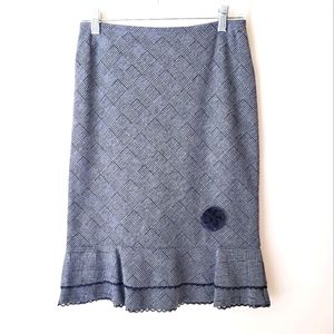 Vintage Express Plaid Ruffle Skirt